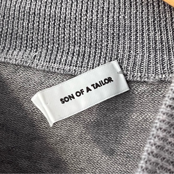 Son of a Tylor Gray Merino Wool Lightweight High-Neck Pullover Sweater S ($175) - Picture 6 of 6